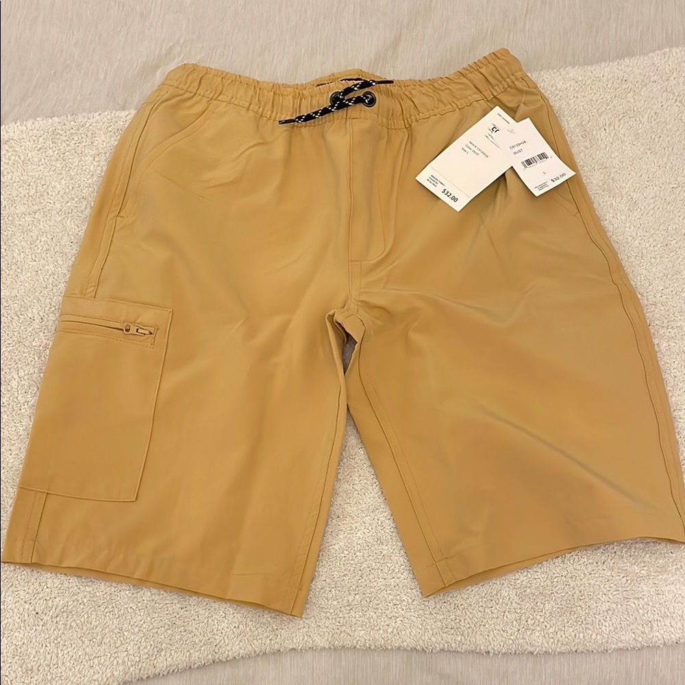Boys Tan Cargo Shorts